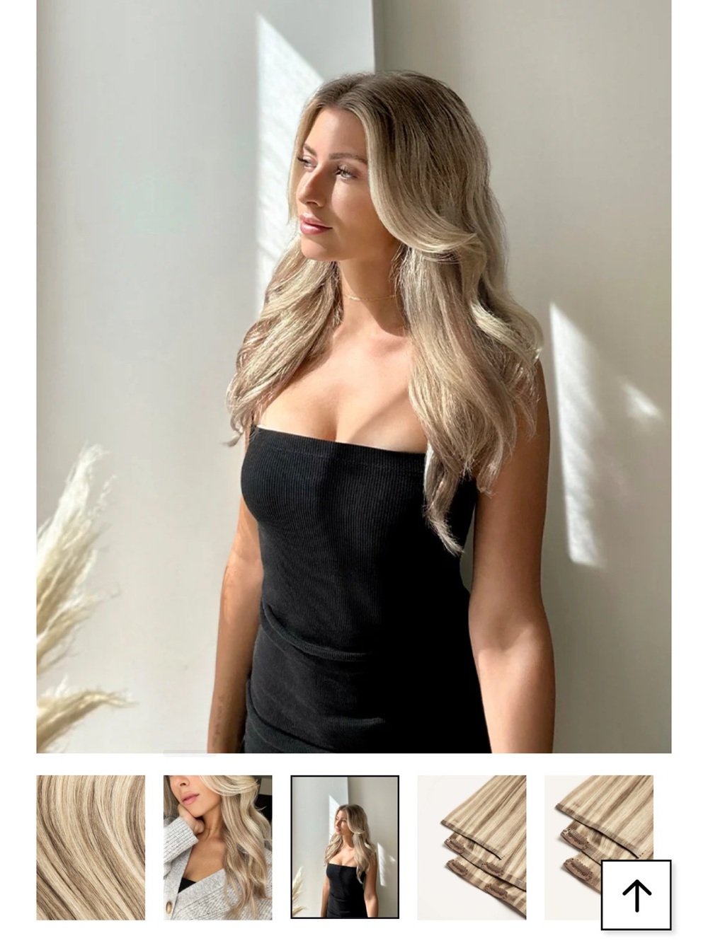 Luxy hair 24" Seamless Dimensional Cream Blonde (240g) - Picture 5 of 8